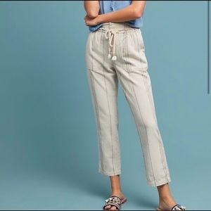 ANTHROPOLOGIE Seashore Striped Linen Pant